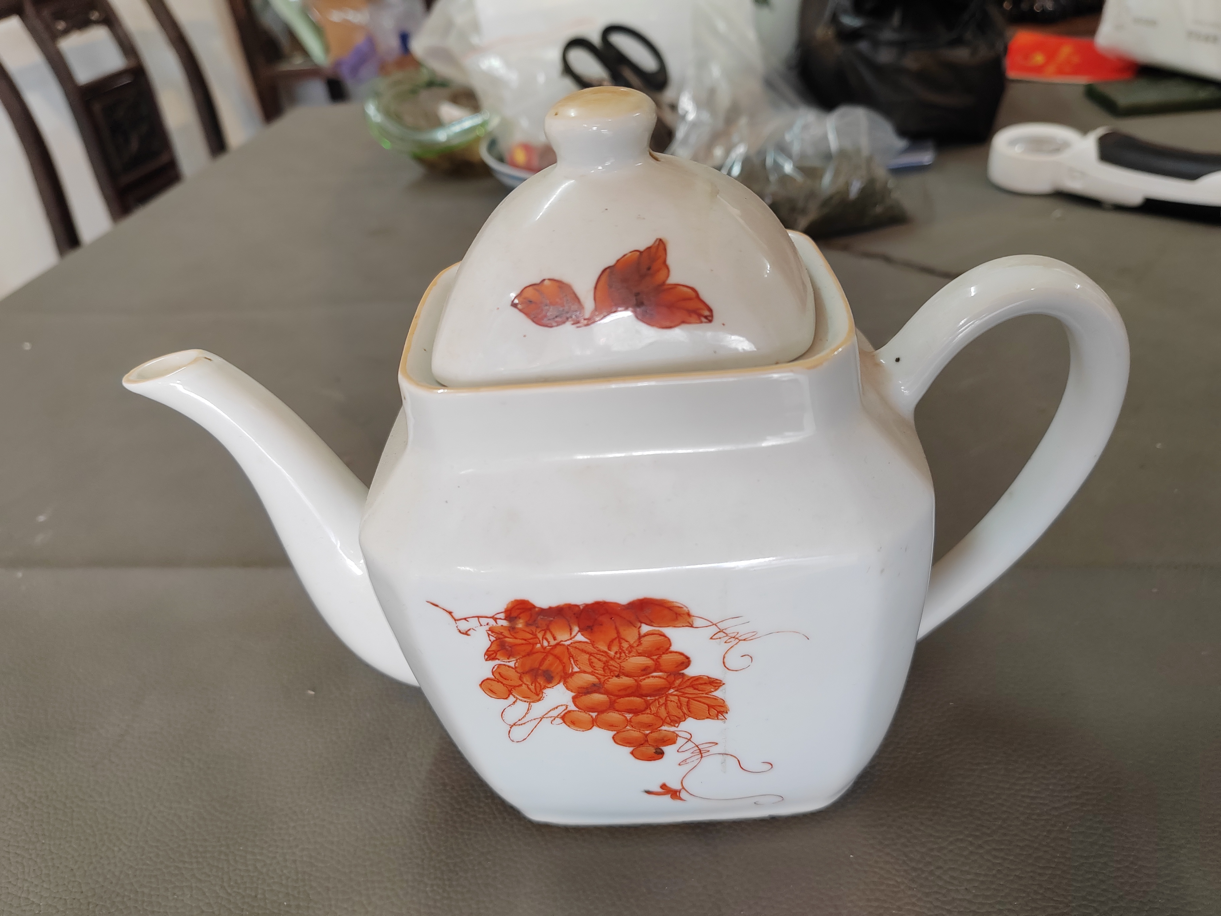 农村老物件，旧瓷器，摆件。