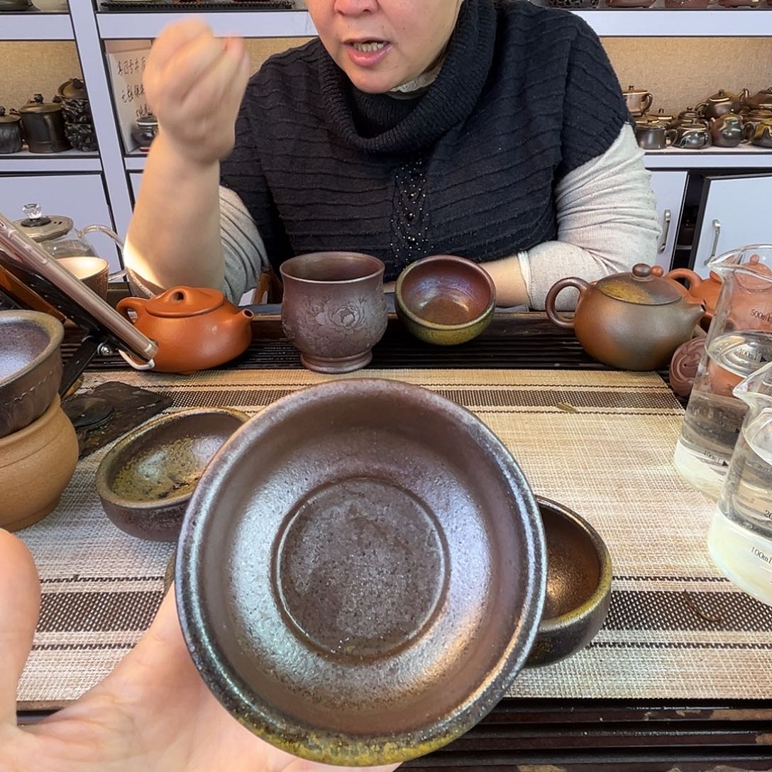 茶壶紫砂底槽清柴烧100cc