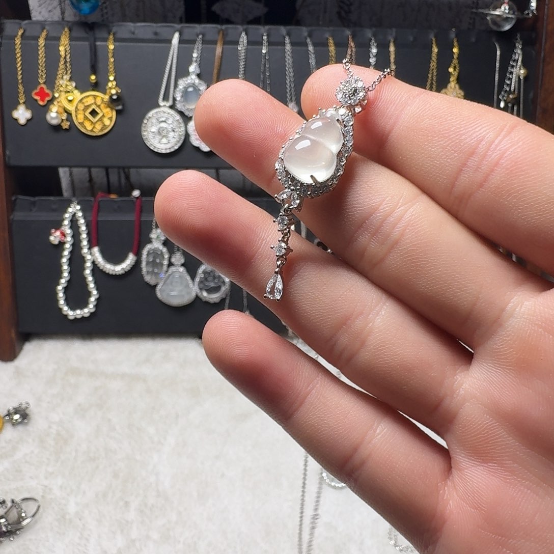 不****吊坠925银花岗岩葫芦