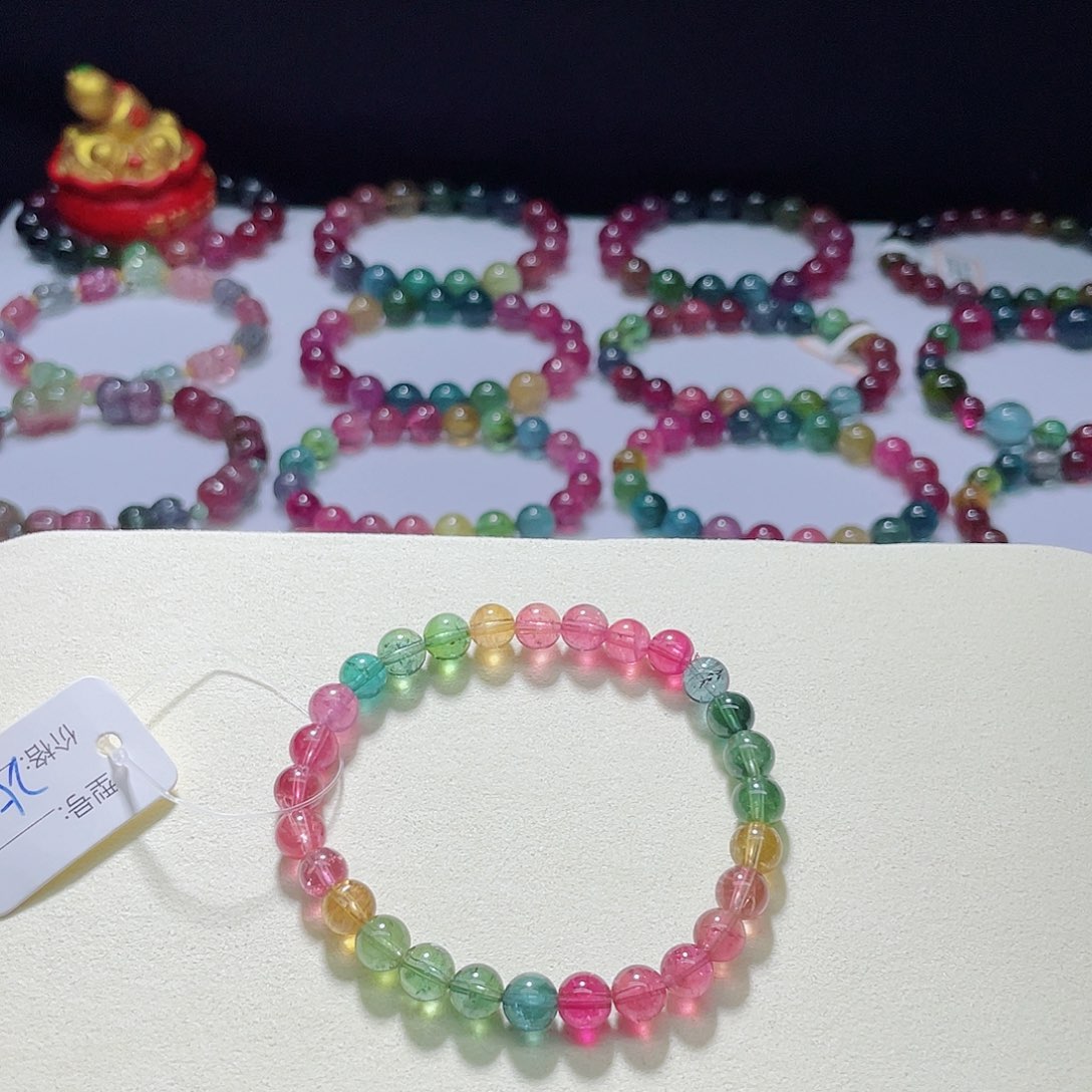 手链未镶嵌碧玺6.6mm左右