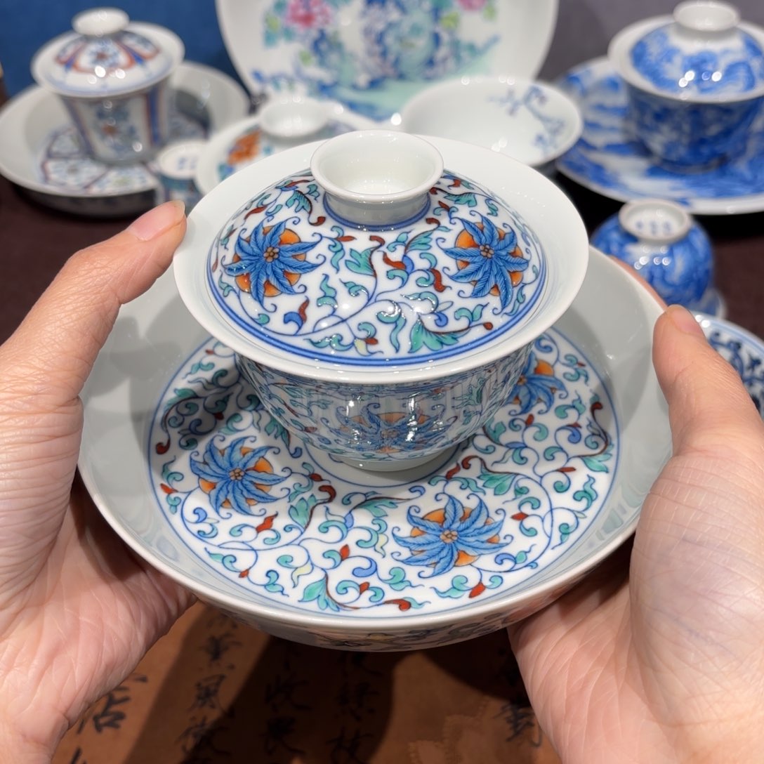 瓷片赫***璐景德镇纯手工手绘