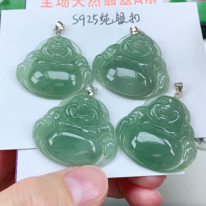 颈饰银S925镶嵌翡翠多样性发其1