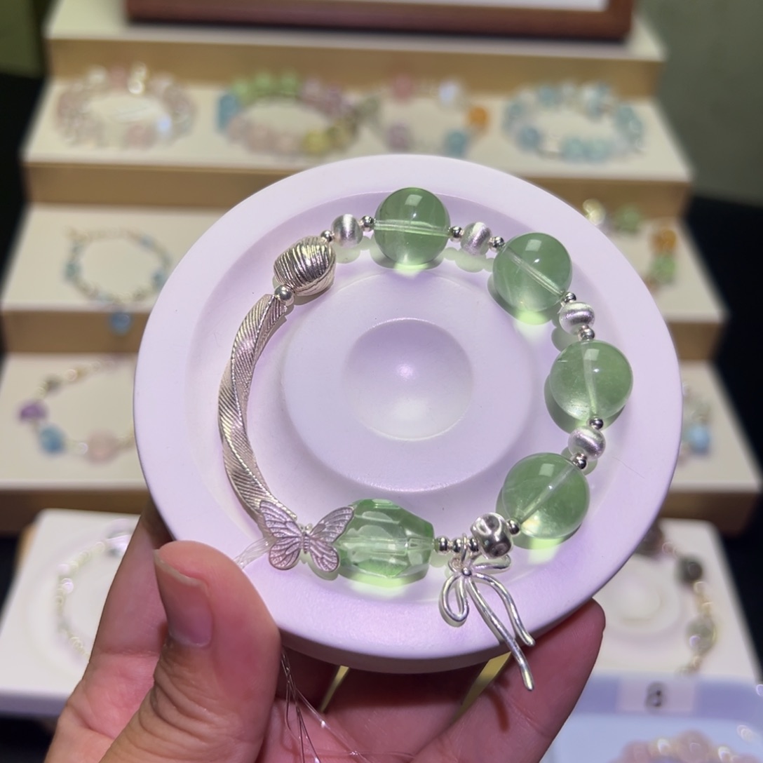 水晶手链银S925镶嵌