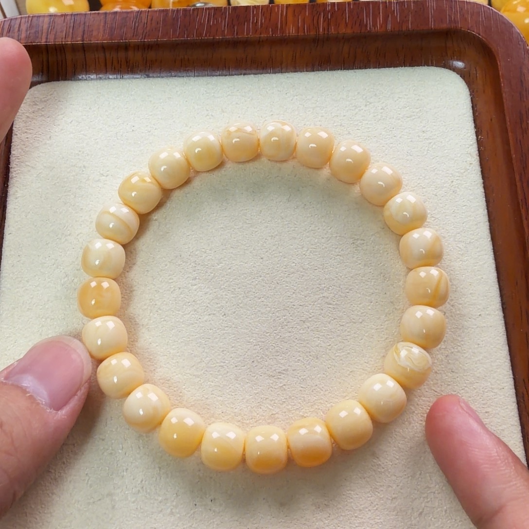 琥珀未镶嵌珠宝奇石9.4mm同料