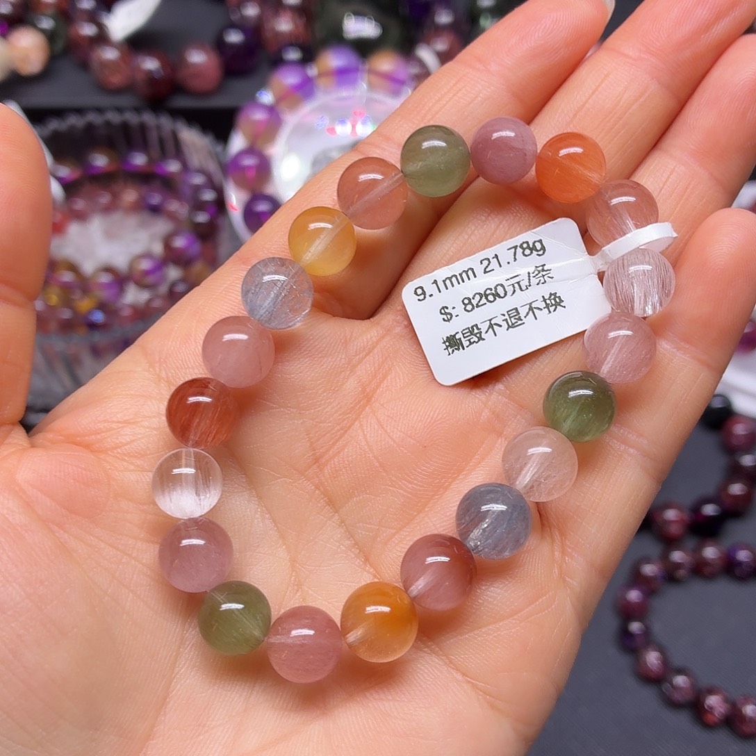 水晶手链未镶嵌天然水晶