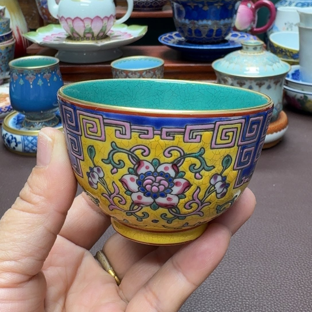 瓷片景德镇仿古手工制作精品展示