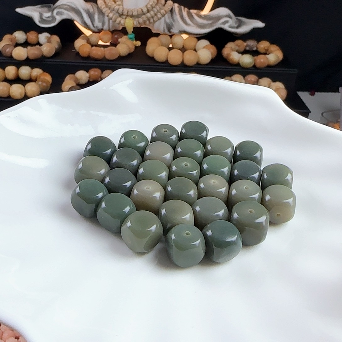 菩提根/象牙果手串卡11青提六方20颗卡牌➕10备珠