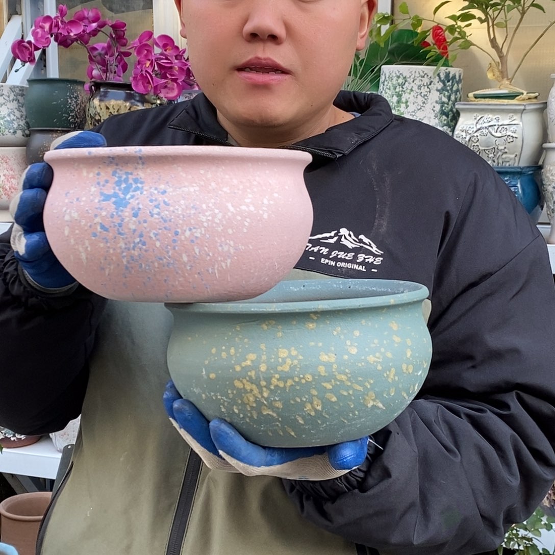 紫砂花盆口20高11福利