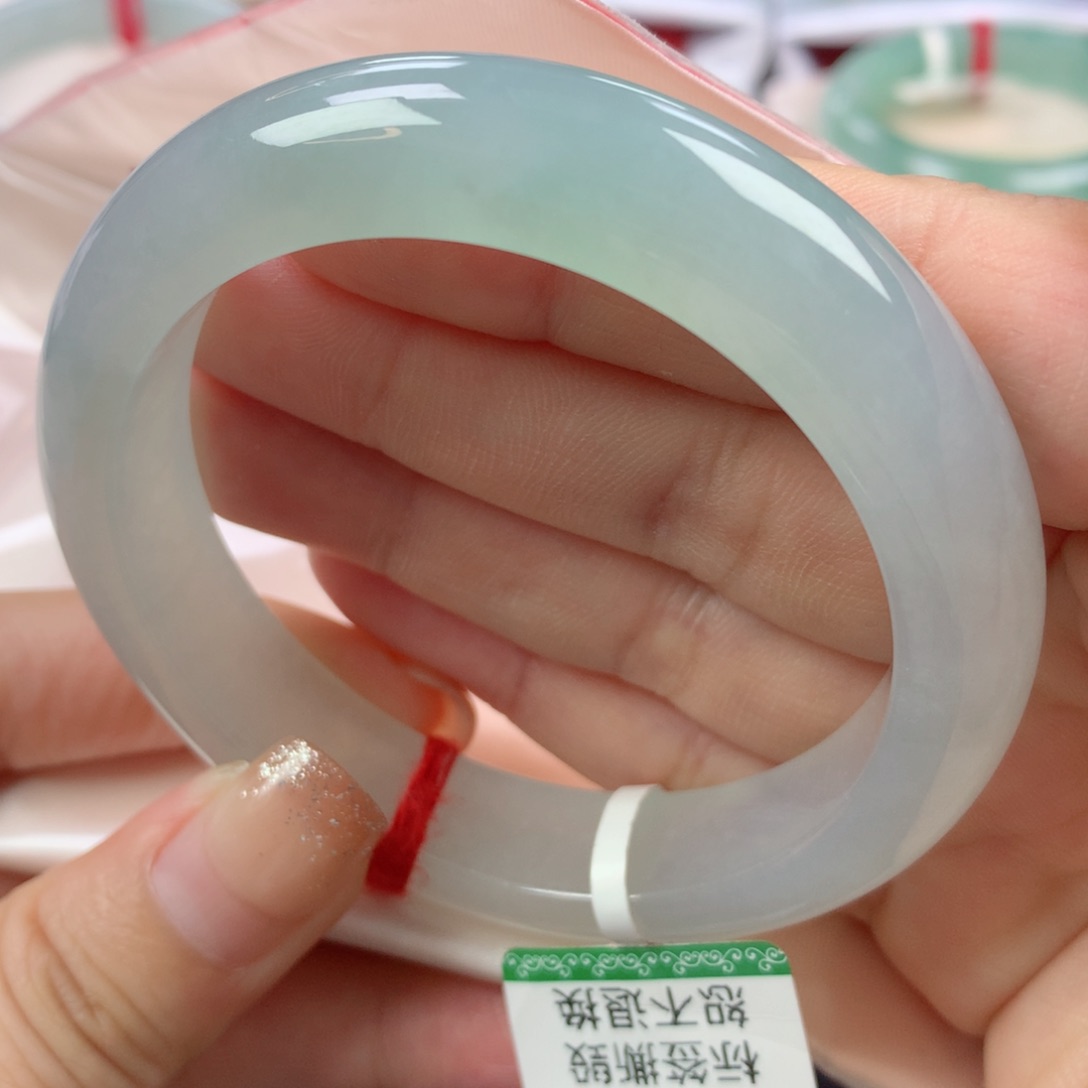 未镶嵌手镯翡翠缅甸天然翡翠56圈