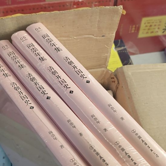 清朝开国史，四本一套精装。