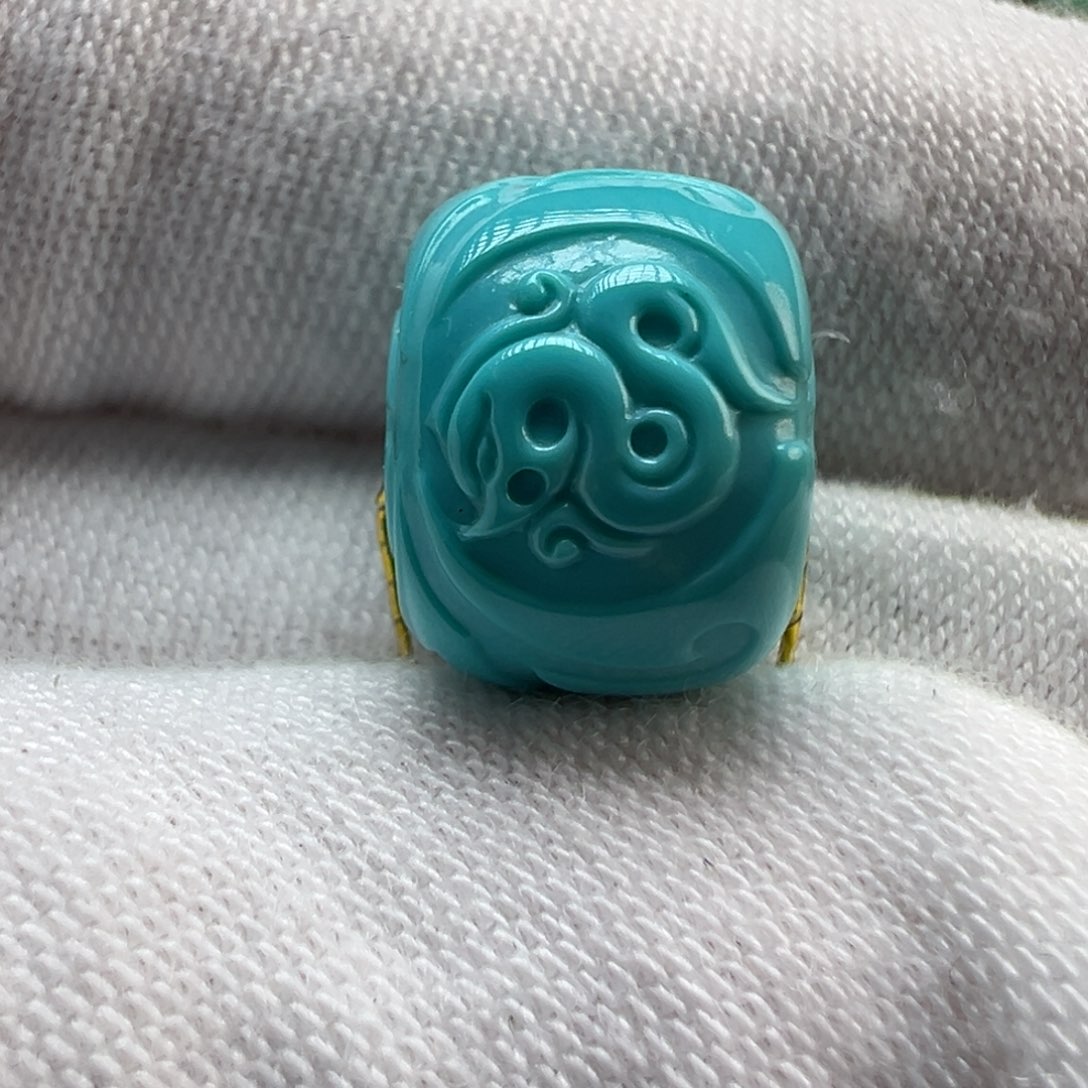 绿松石未镶嵌配饰11.8×9.1