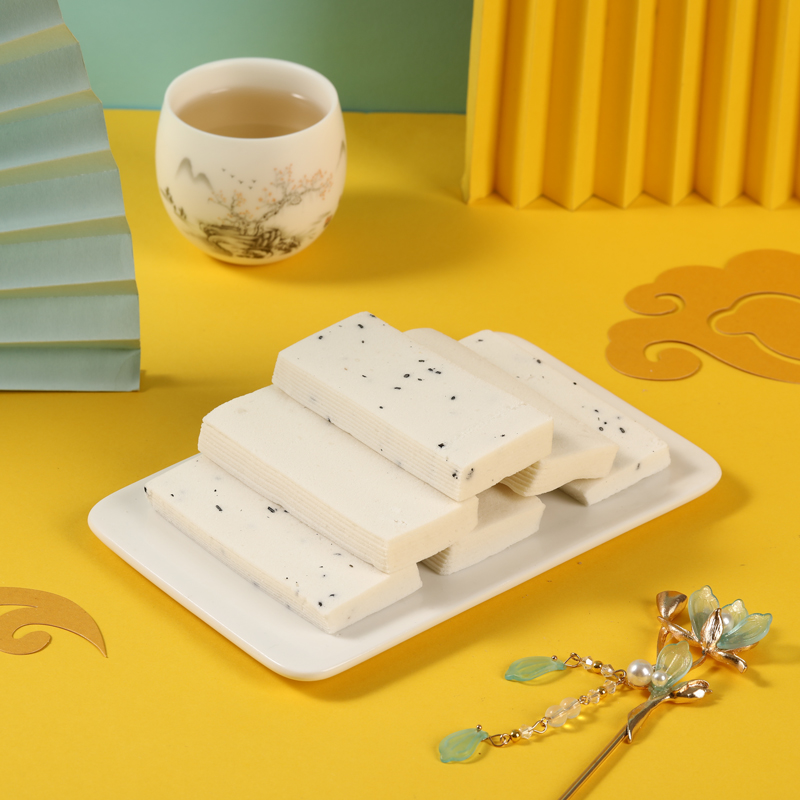 御食园茯苓云片糕北京特产绿豆混合口味软糯香甜口感细腻云片糕