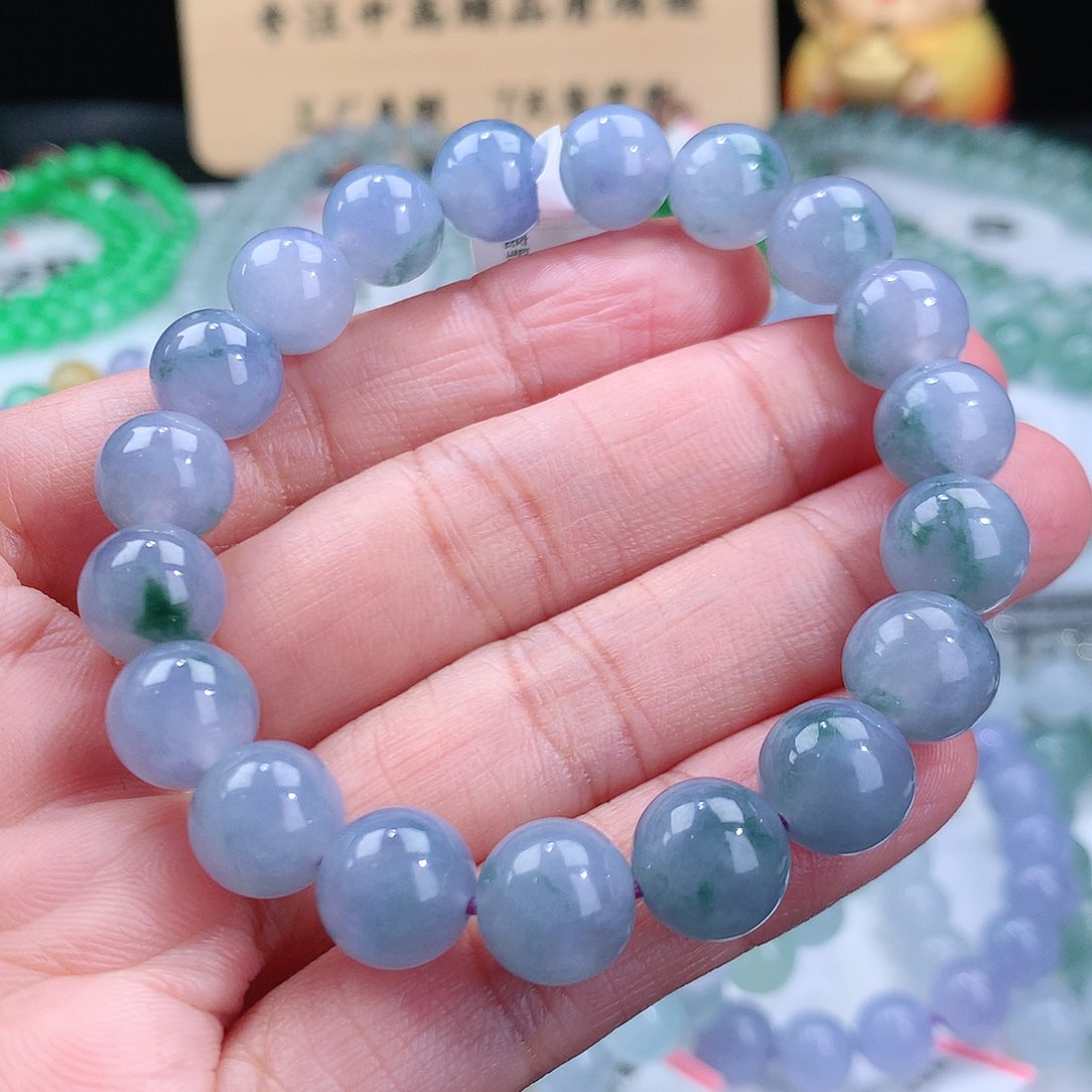 翡翠手链未镶嵌卡10mm