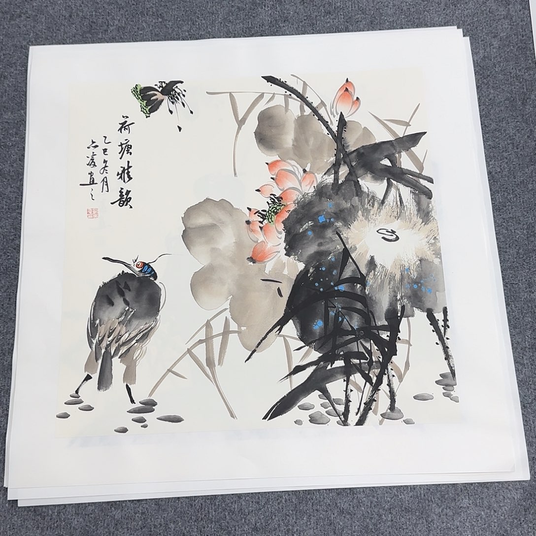 国画50*50纯手绘刘亦凌