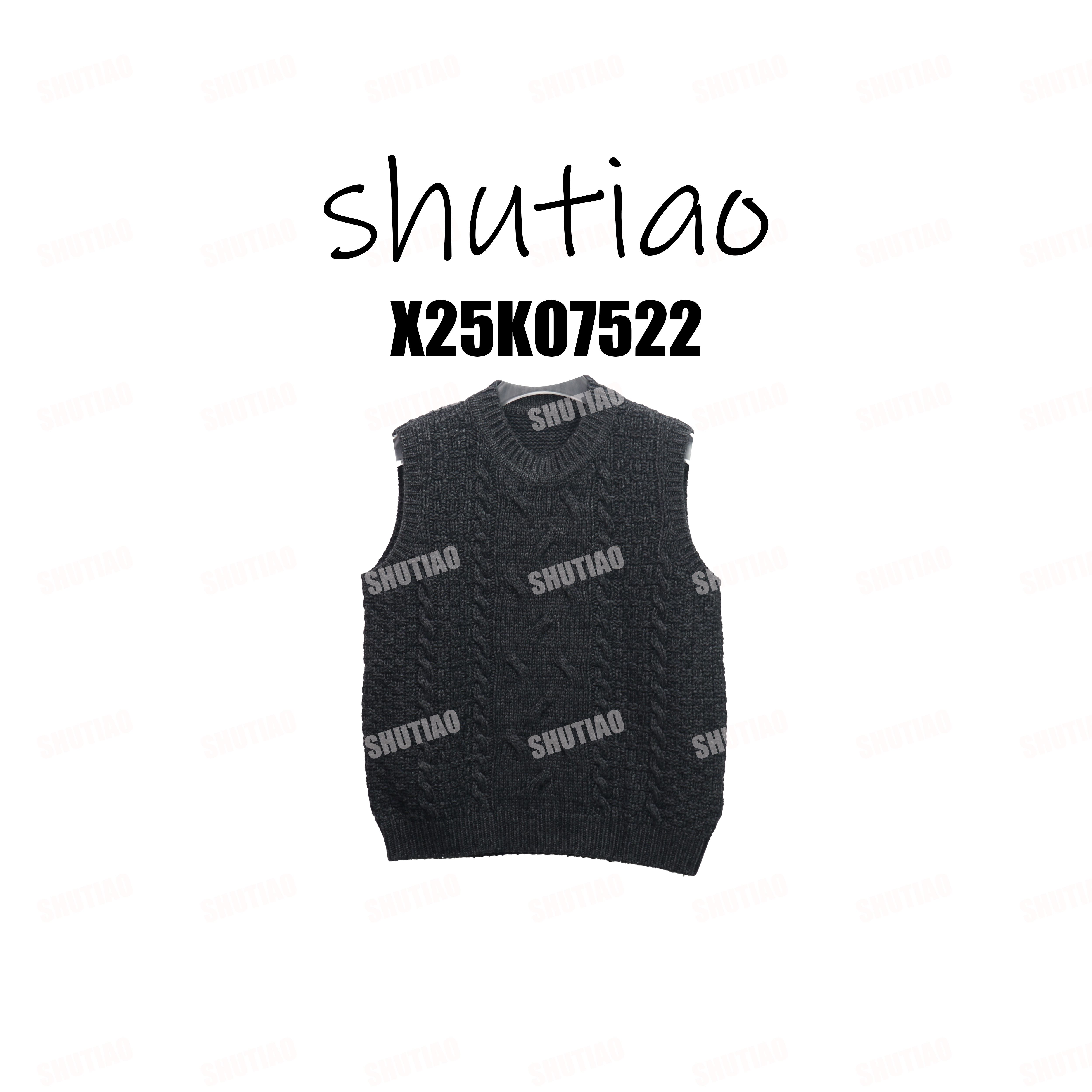 【SHUTIAO】2025冬季：新款小众设计款背心X25K07522