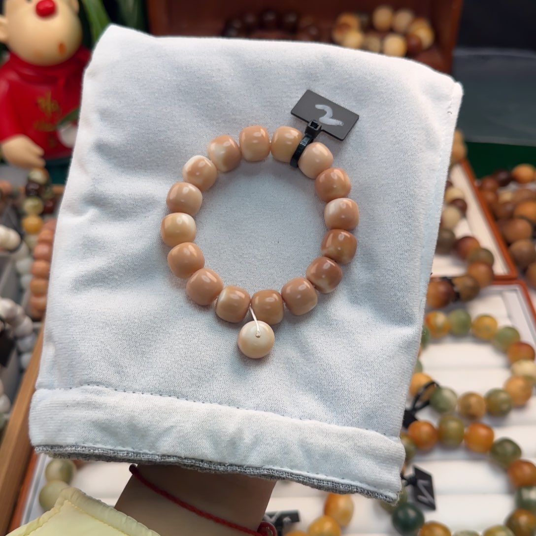 菩提根/象牙果手串卡14桶珠草莓奶昔全品2