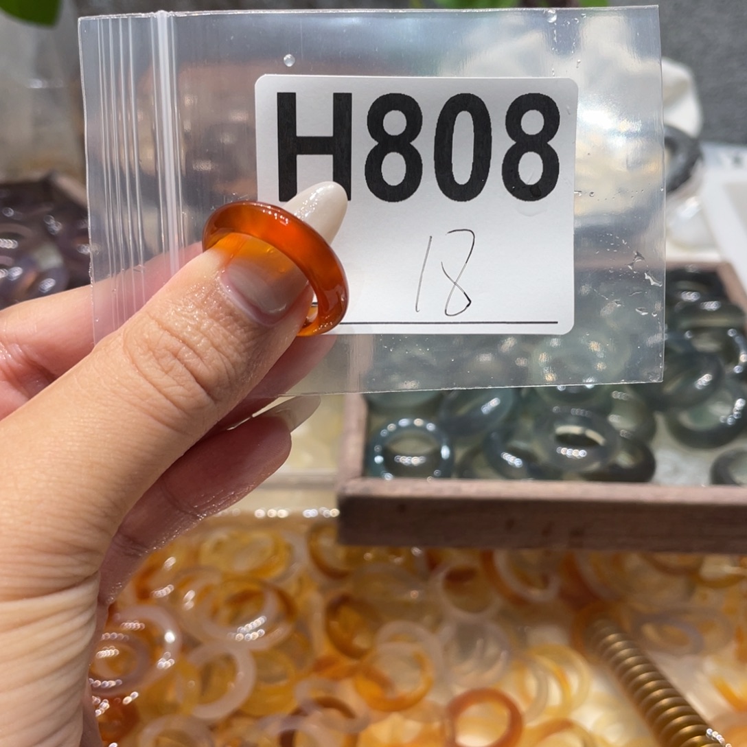 玛瑙/玉髓未镶嵌戒指808