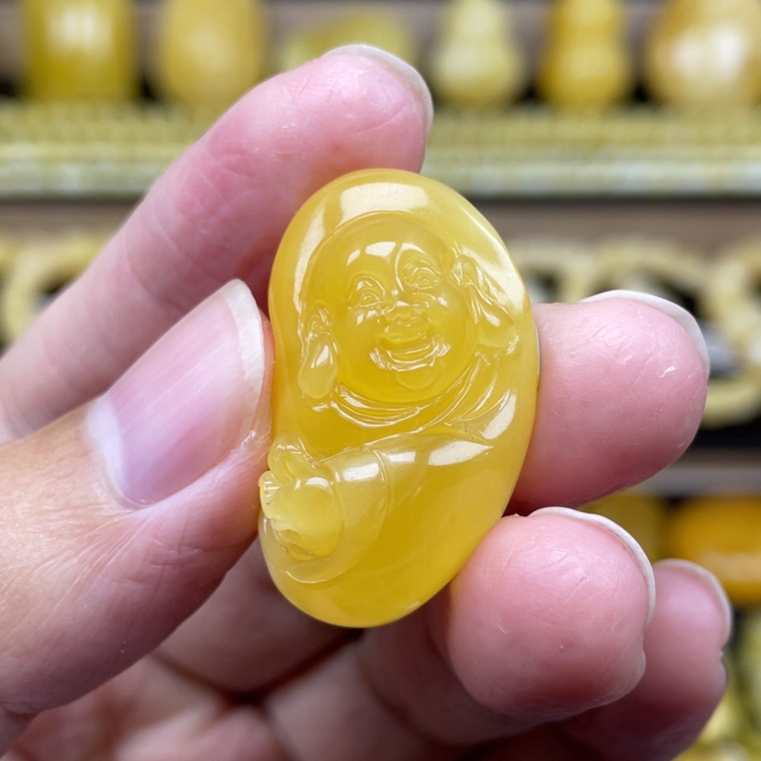 琥珀裸石未镶嵌琥珀蜜蜡