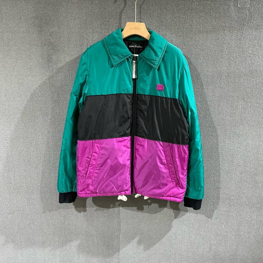 99新 Acne studio （pm）拼色棉服外套 xs码/1098