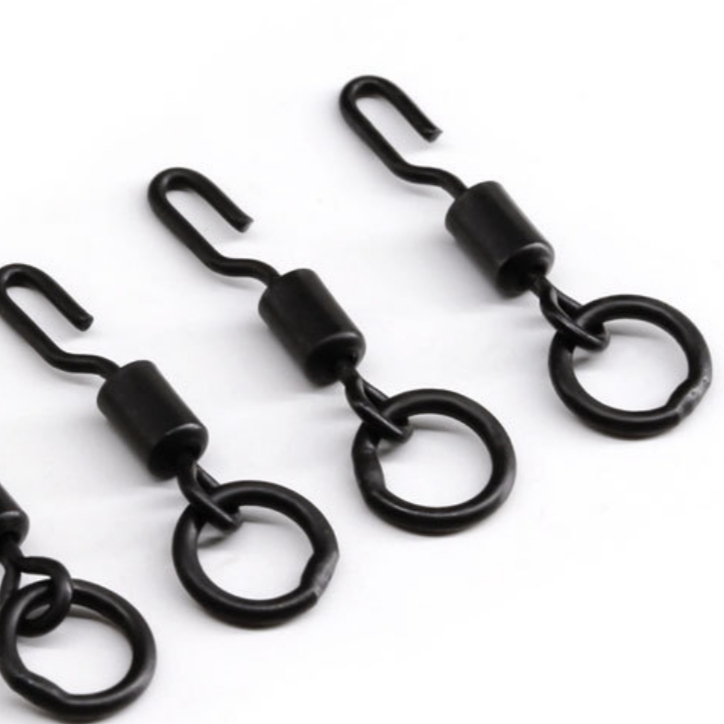 27、带圈开口QC转环欧式鲤钓连接器 罗尼钓组配件(15只装)