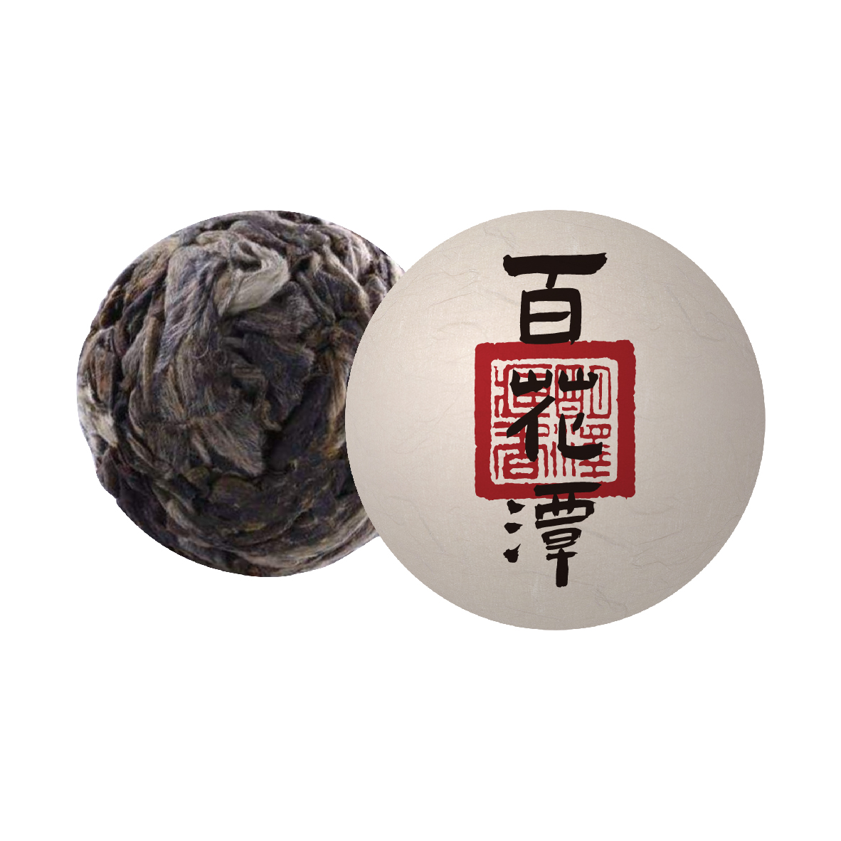 【明泽藏香.古树龙珠】2019年原料 百花潭 普洱茶生茶 7克x2颗