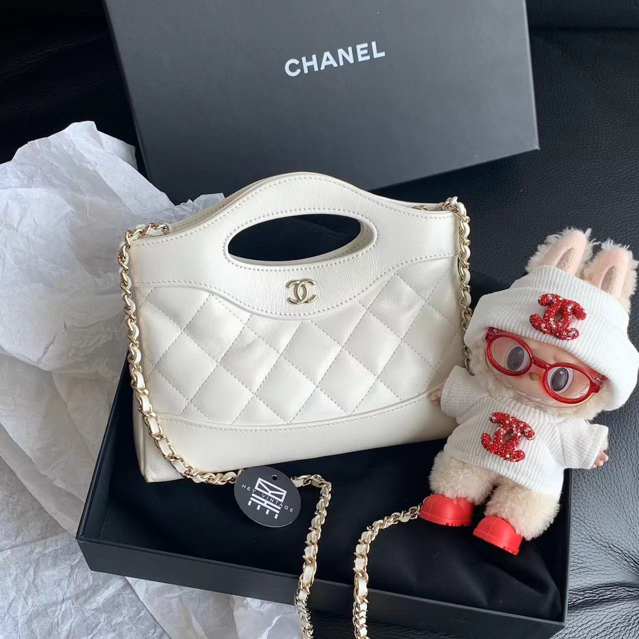 未使用 Chanel/香奈儿 24B 白金31bag nano包 芯片款 14874529