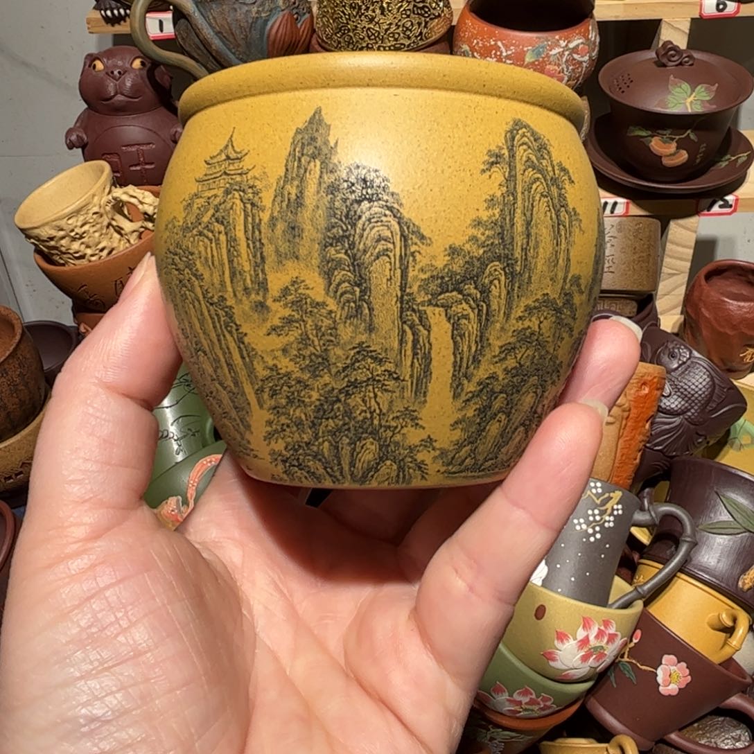 紫砂茶杯宜兴紫砂主人杯