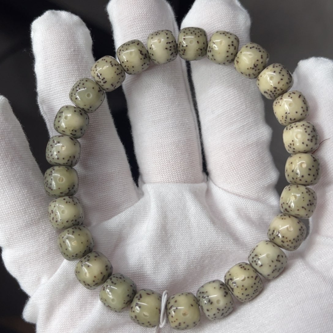 星月菩提吊坠9/8绿包白黄金瞳一线天