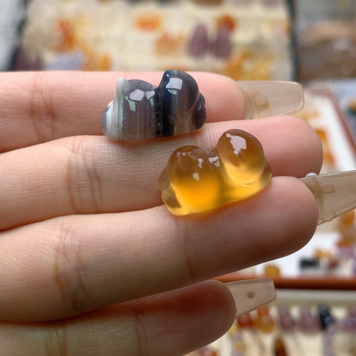 玛瑙/玉髓未镶嵌玛瑙无相猫