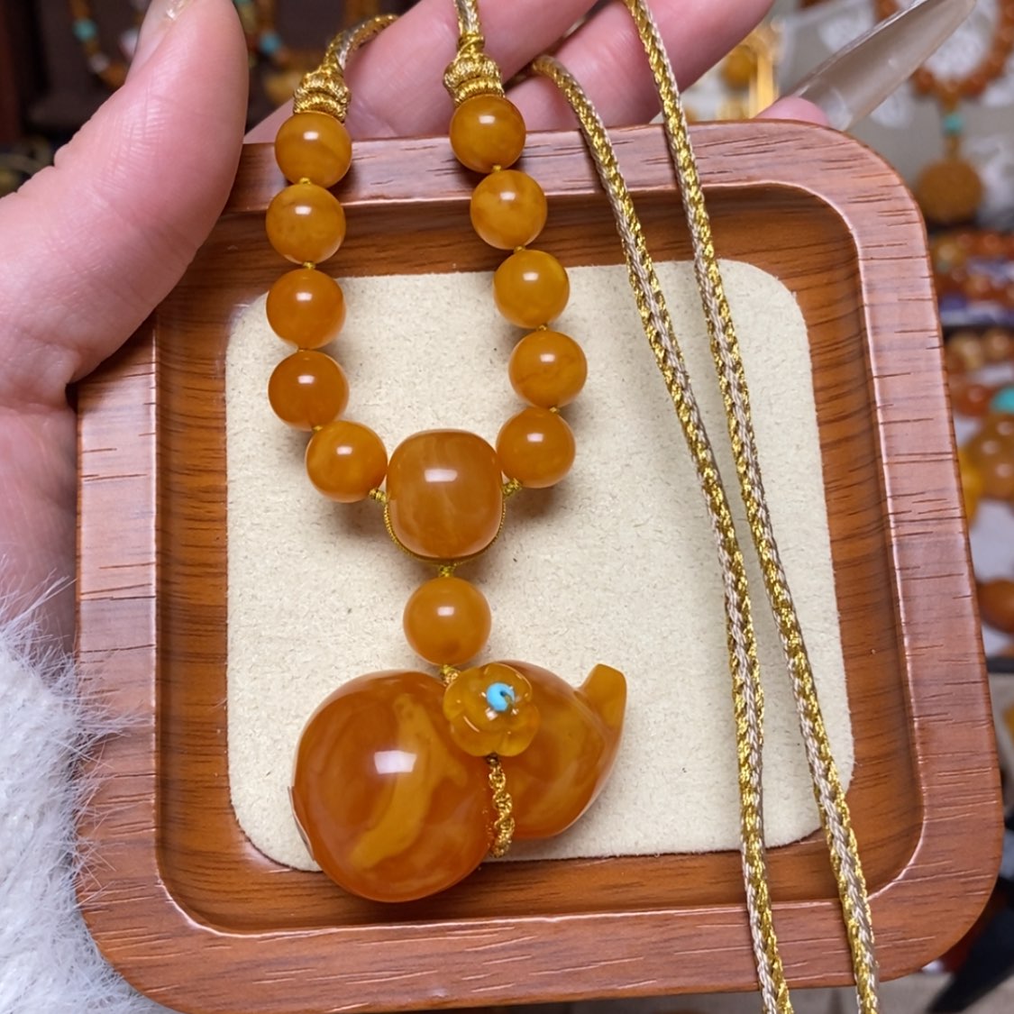 【闪购商品】蜜蜡颈饰未镶嵌项链