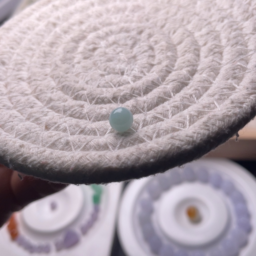 未镶嵌手链翡翠卡6.1蓝珠