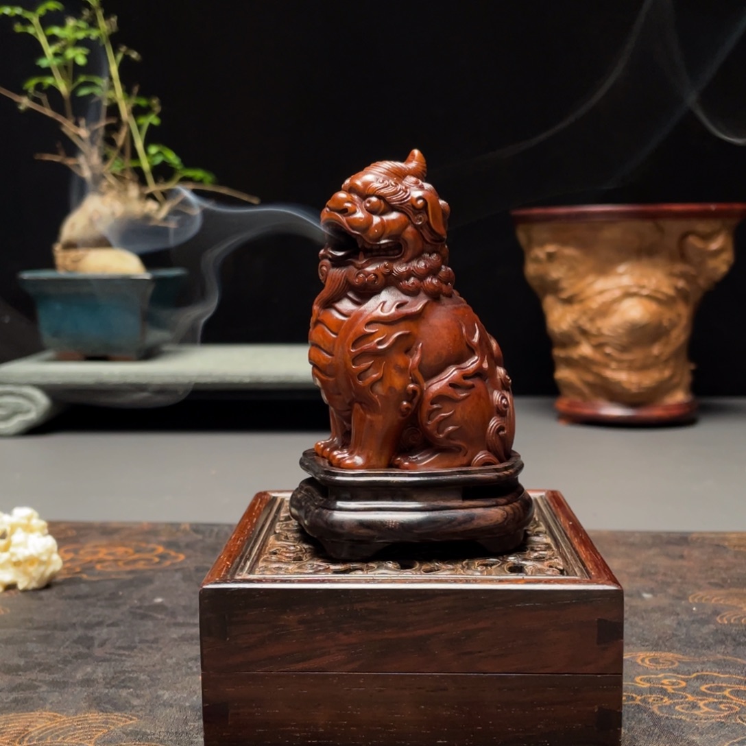 天***贸香榧木小叶黄杨木香炉