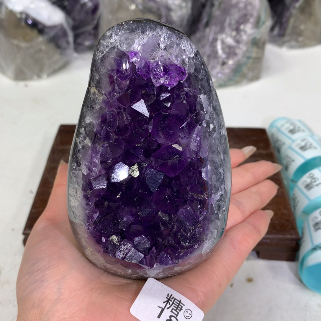 紫晶摆件未镶嵌水晶