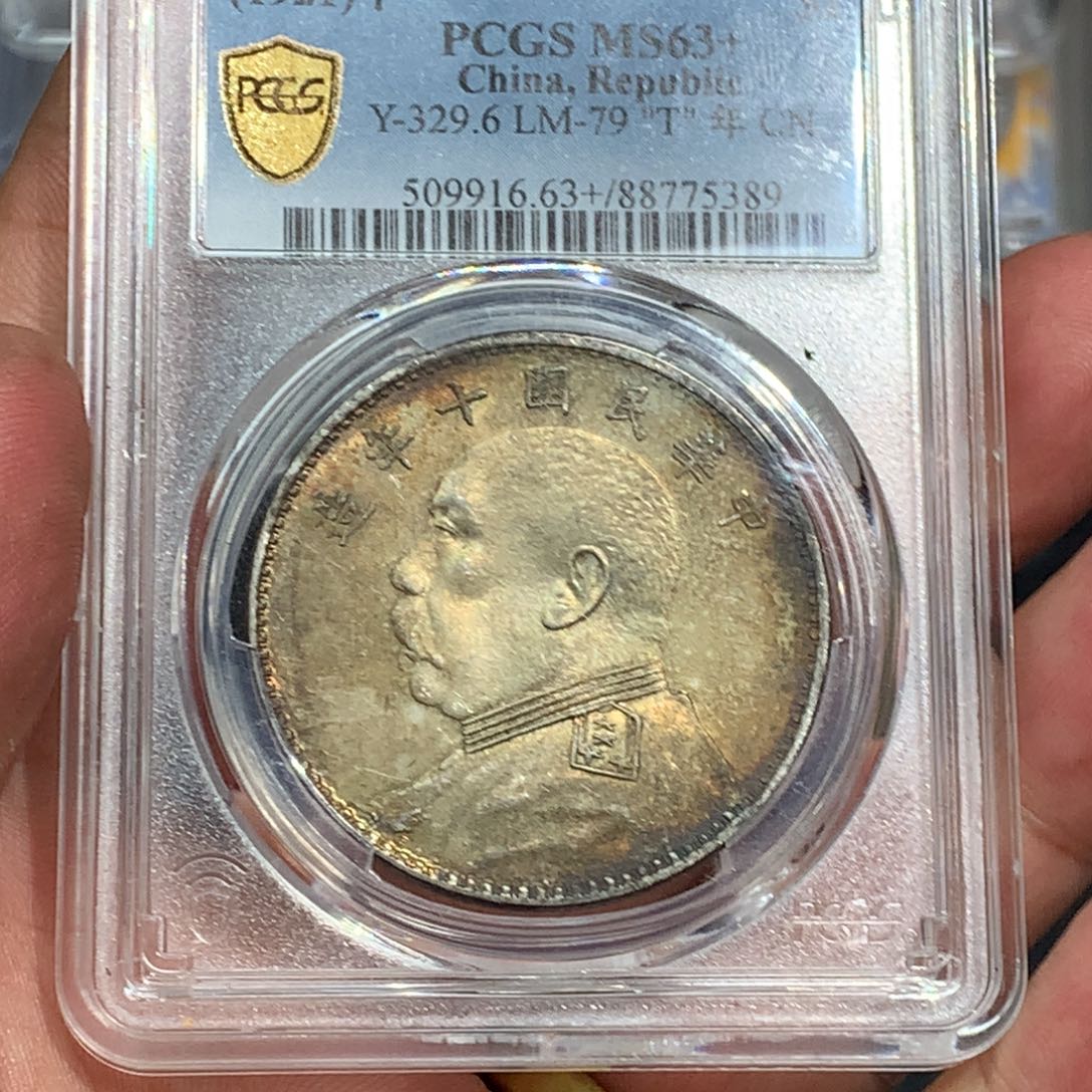 银G**y老银元MS63➕十年大头一枚5389
