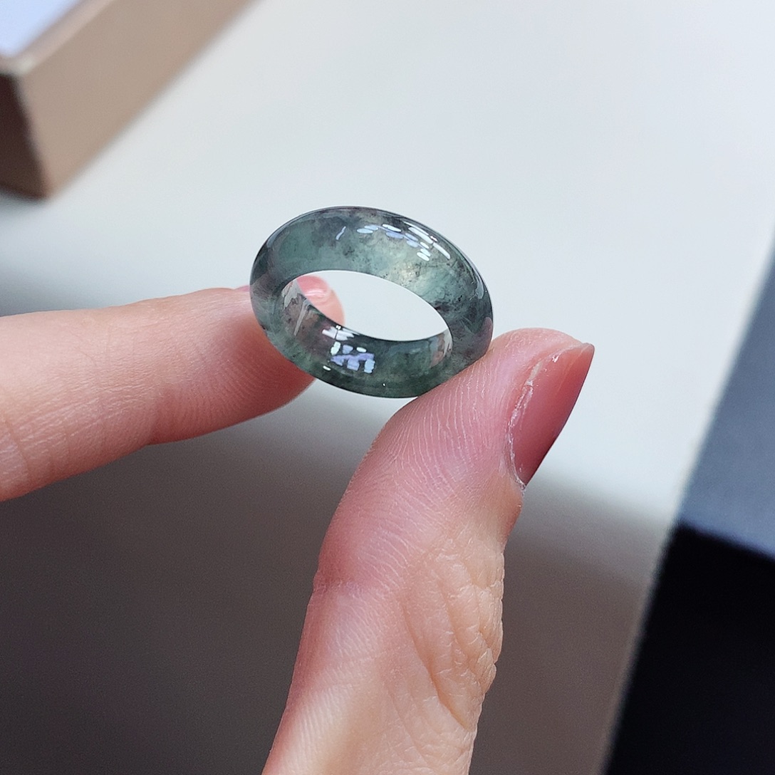 翡翠戒指未镶嵌6-7号