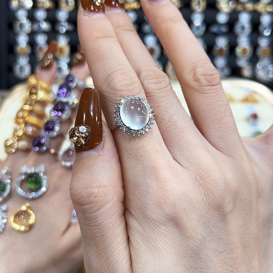 水晶戒指银S925镶嵌A****a