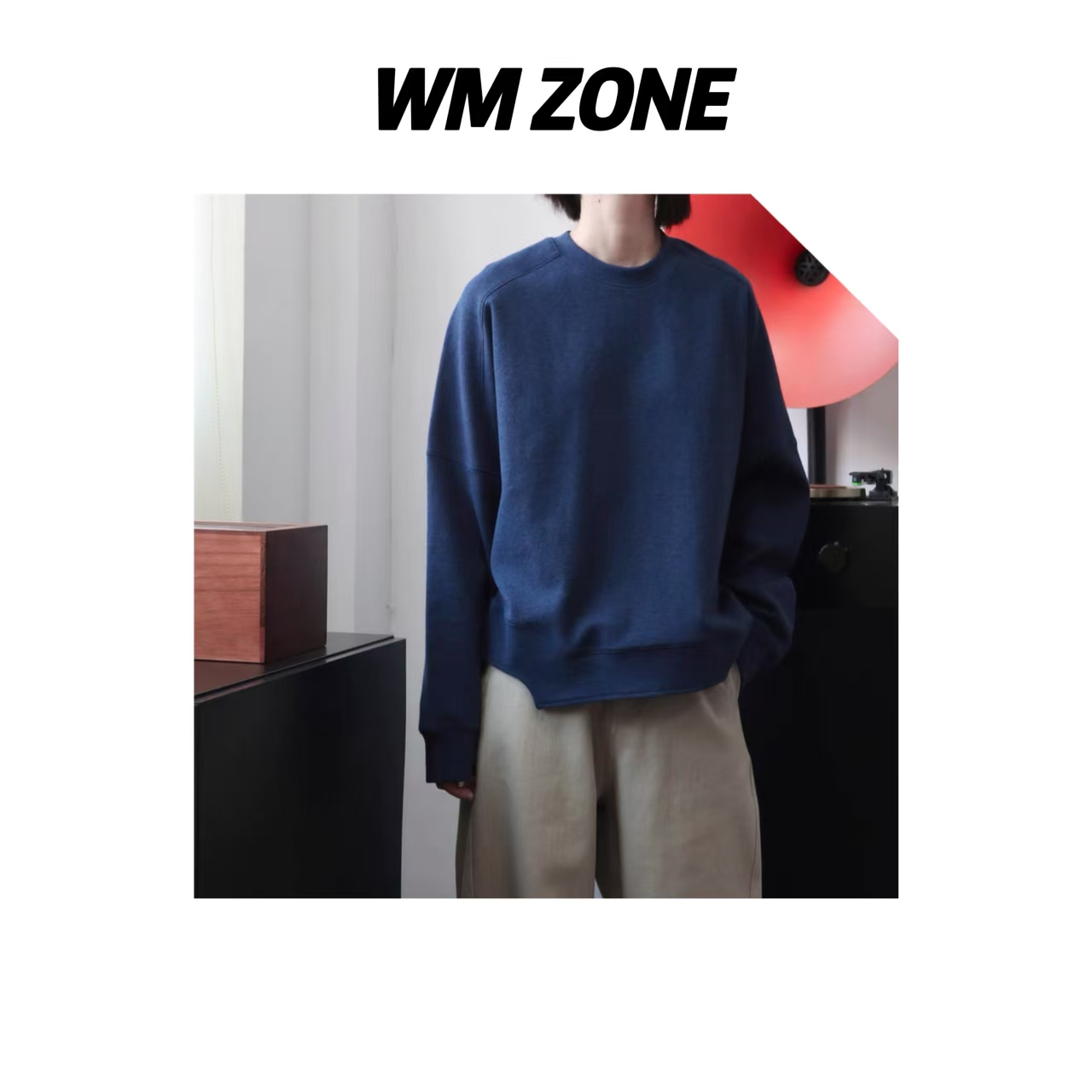 WM 3-4-3879 三色不规则肌理设计卫衣