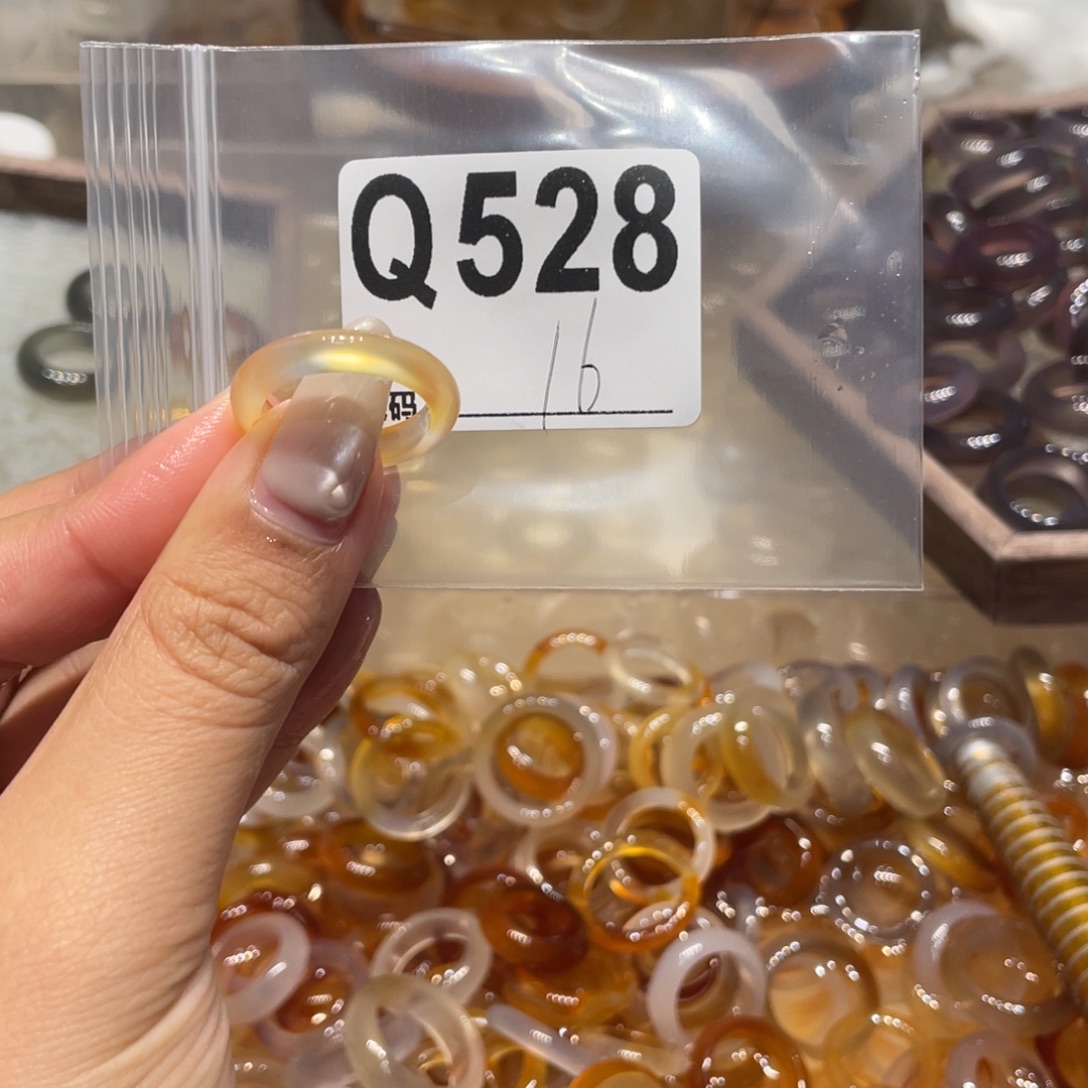 玛瑙/玉髓未镶嵌戒指528