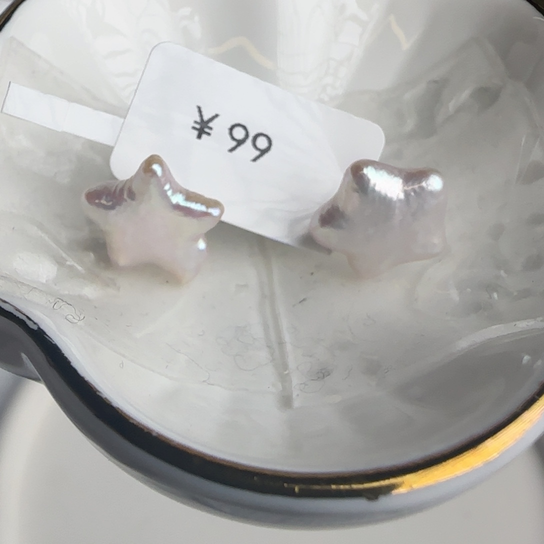 淡水珍珠耳饰银S925镶嵌