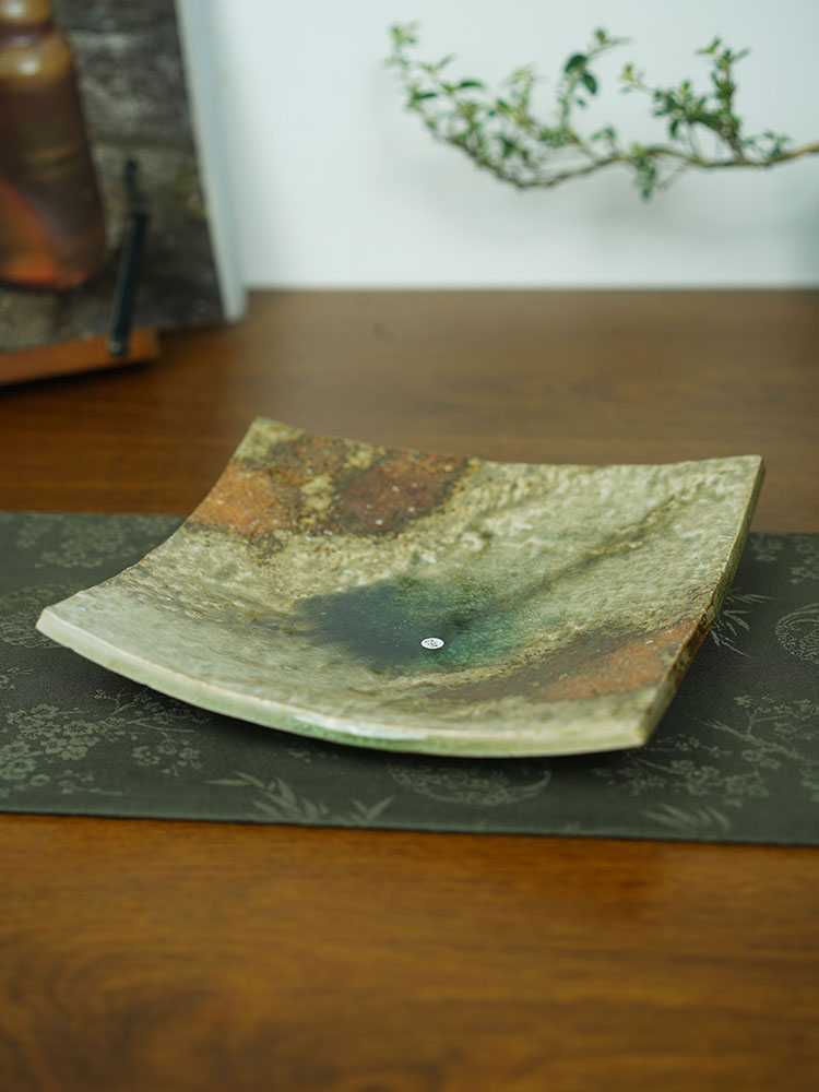 伊禾集物 日本伊贺烧手工匠人 新学 大盘 餐具 茶盘 零配 462#