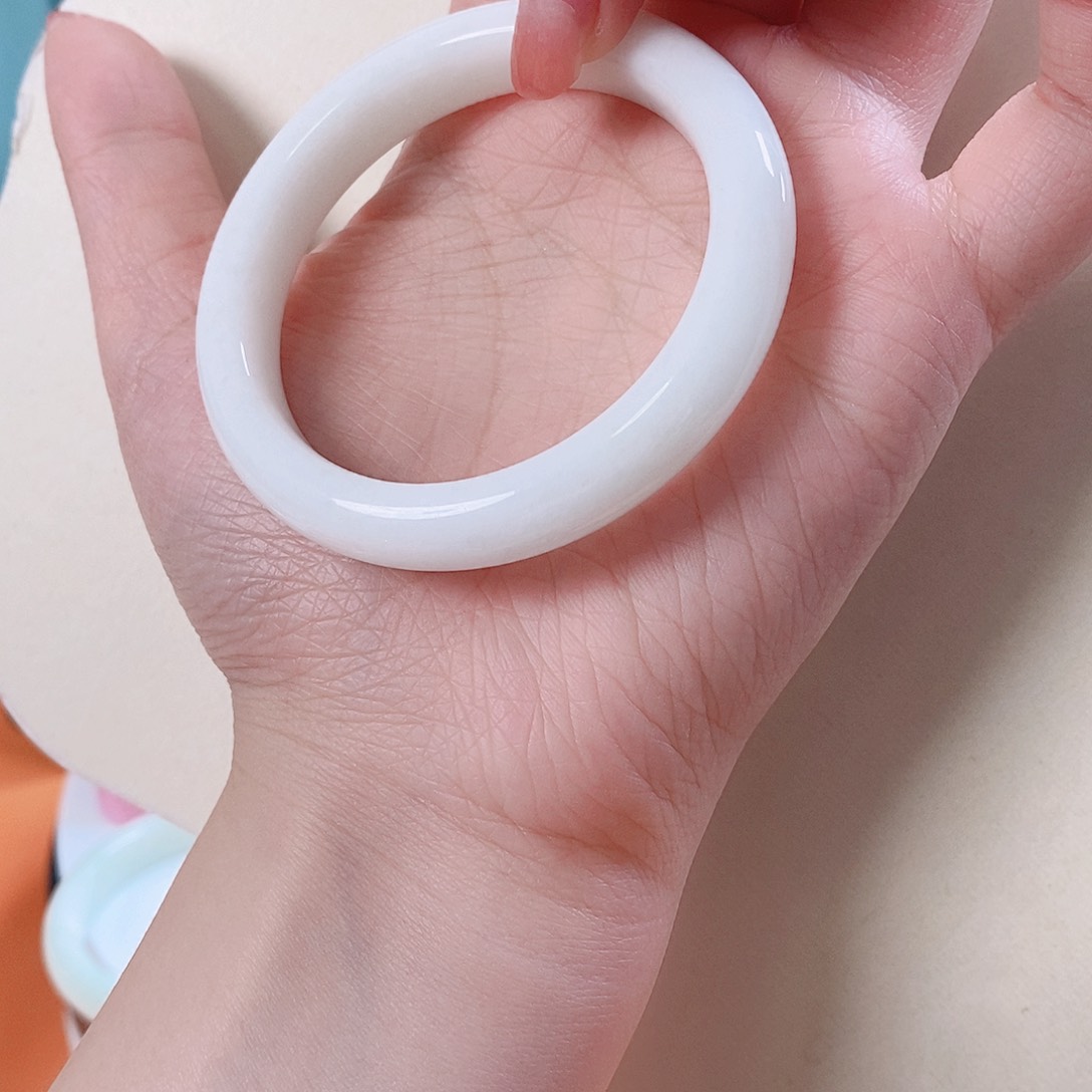 蓝田玉（蛇纹石化大理石玉）手镯未镶嵌