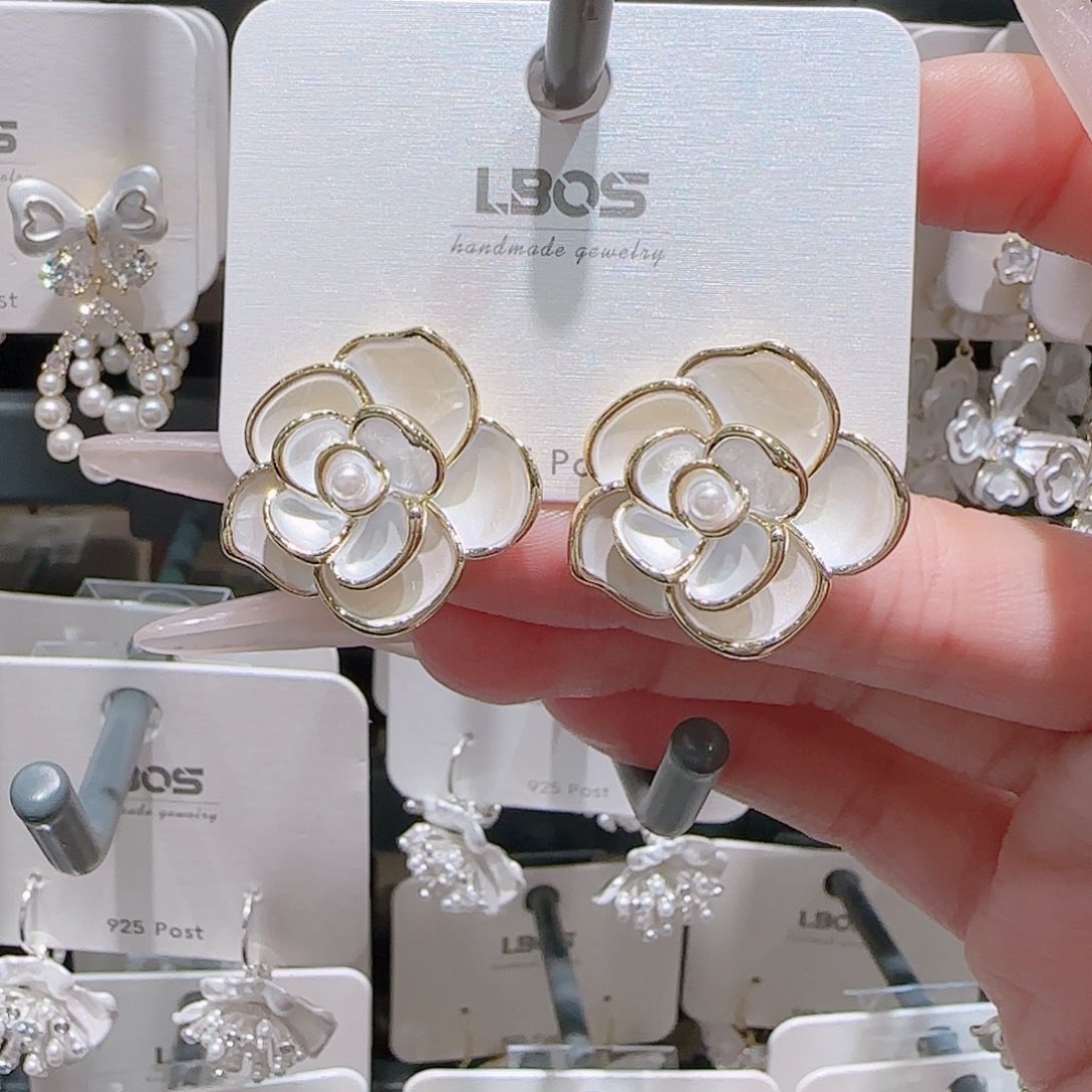 锆石铜合金925银耳环