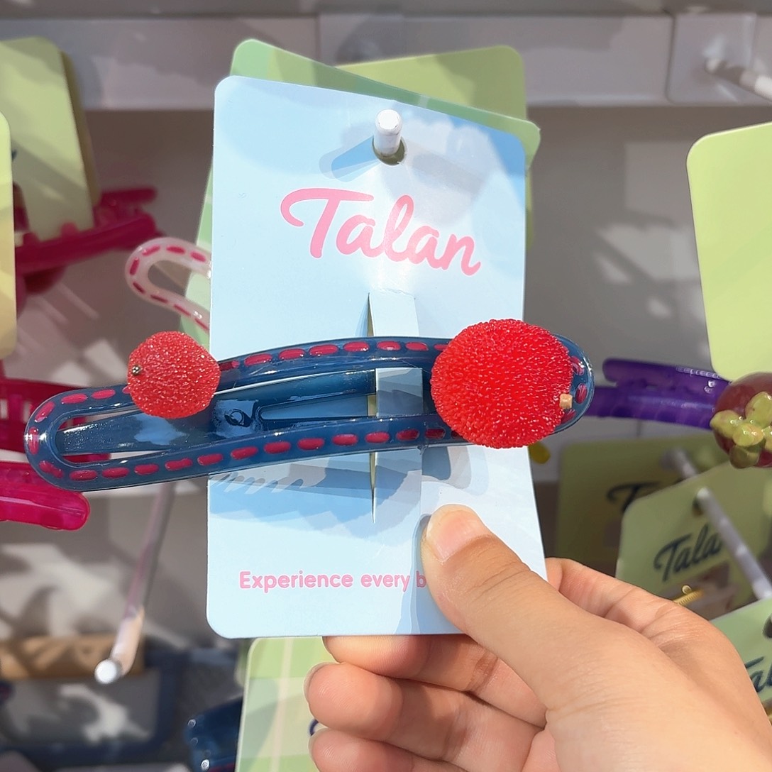 布艺铁合金杨梅懒人夹