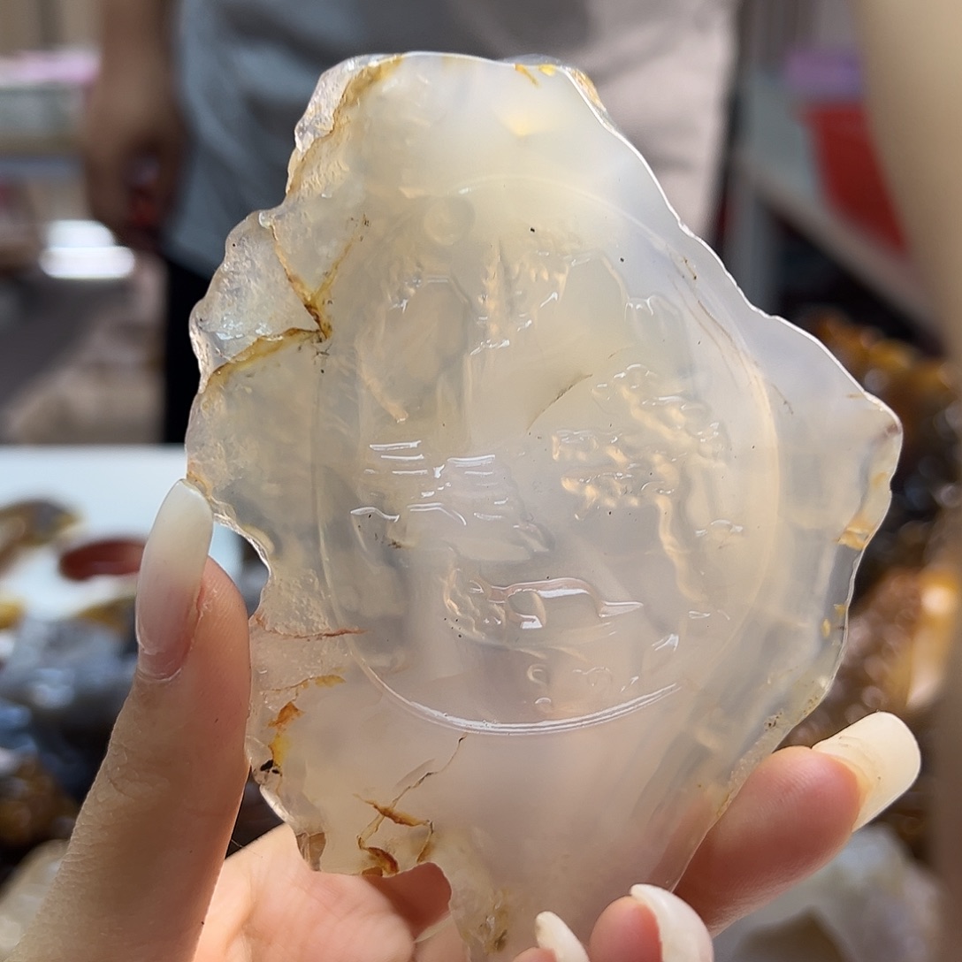 玛瑙/玉髓未镶嵌吊坠(不含链)