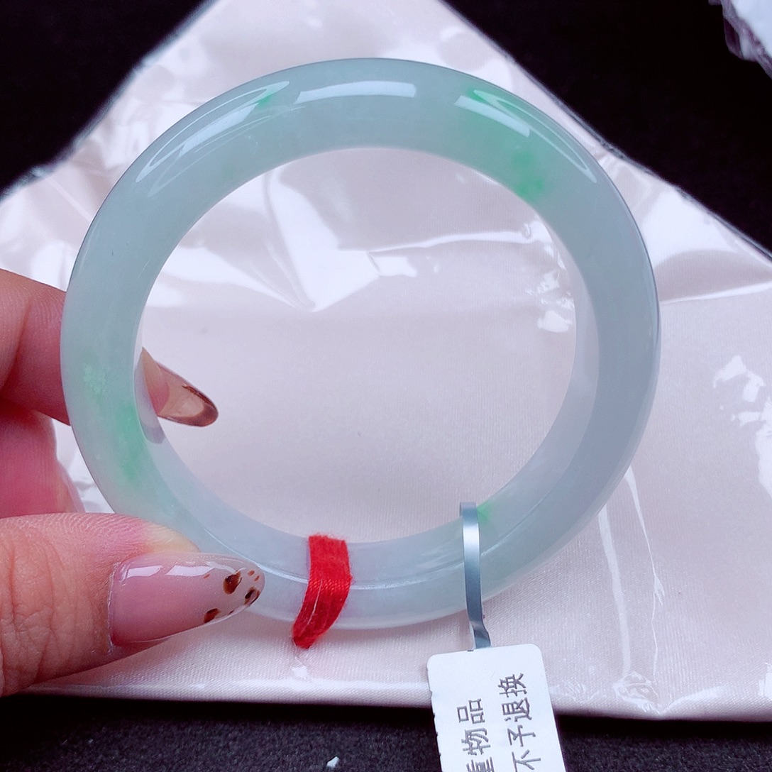 翡翠未镶嵌手镯天然缅甸翡翠A货玉手镯