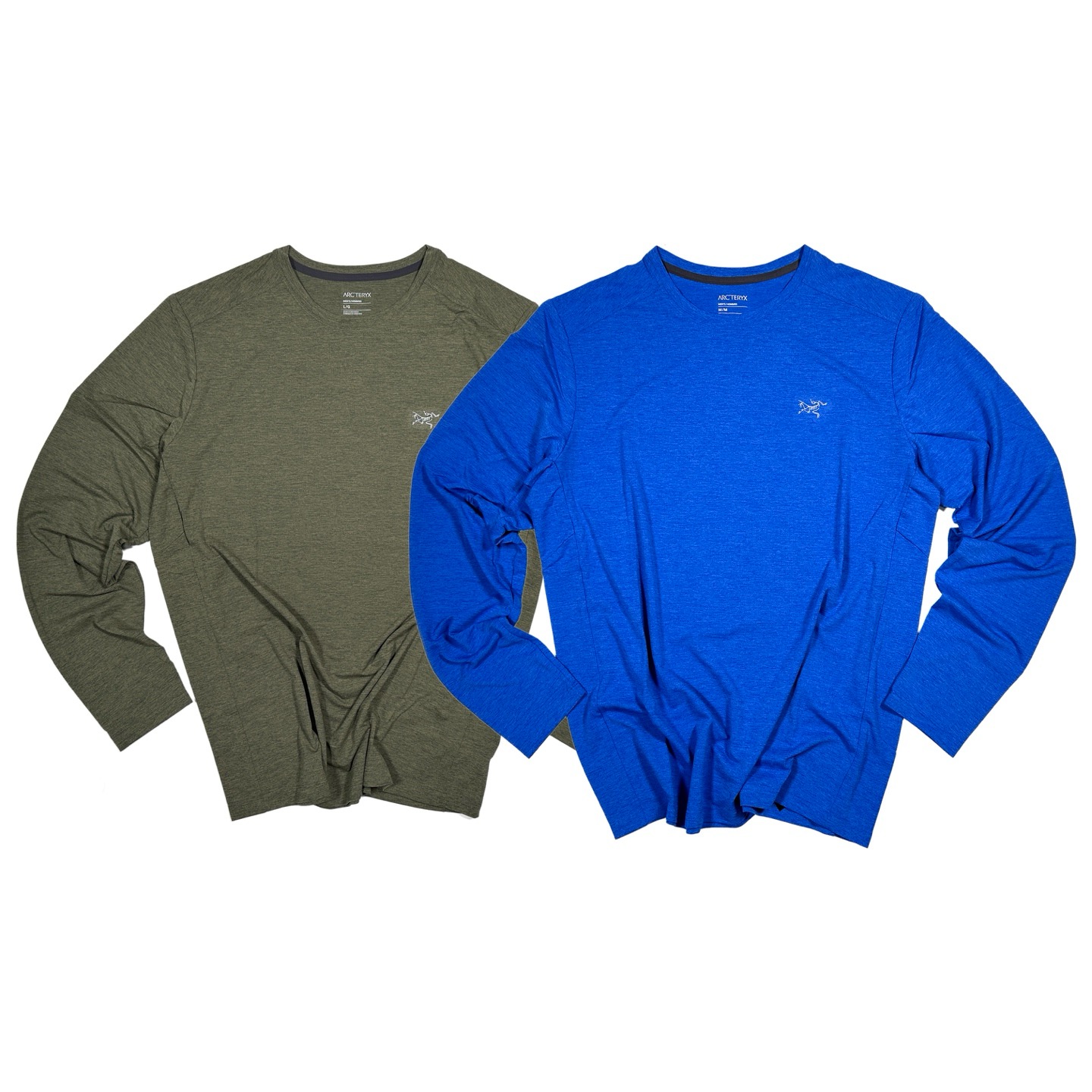 Arcteryx始祖鸟 CORMAC 纯色印花透气速干圆领长袖T恤