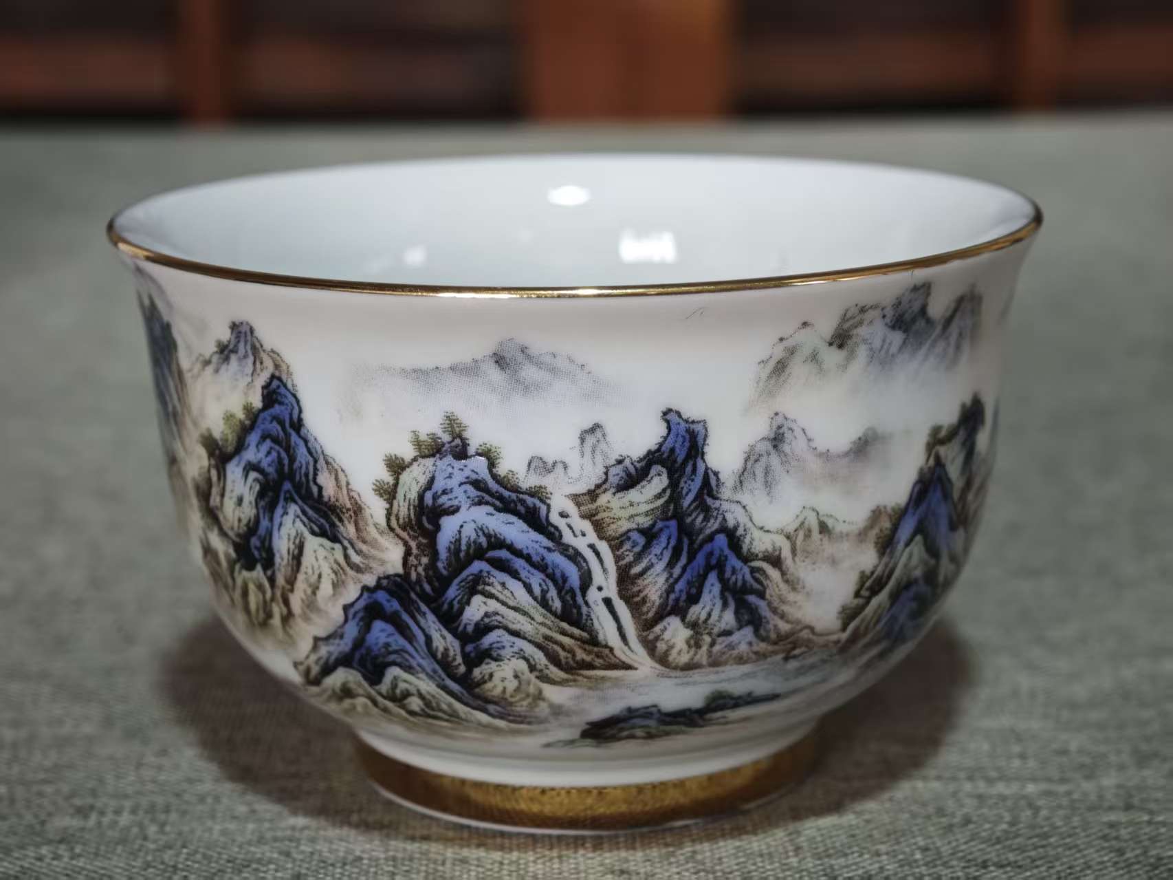 仿古瓷 仿古瓷景德镇陶瓷千里江山碗