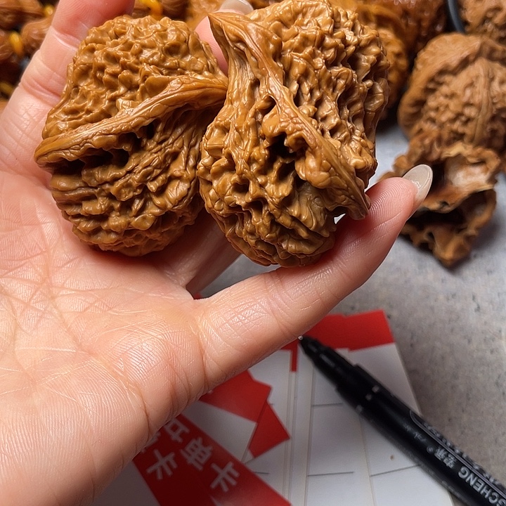 浪***頭吊坠文玩核桃鸟儿