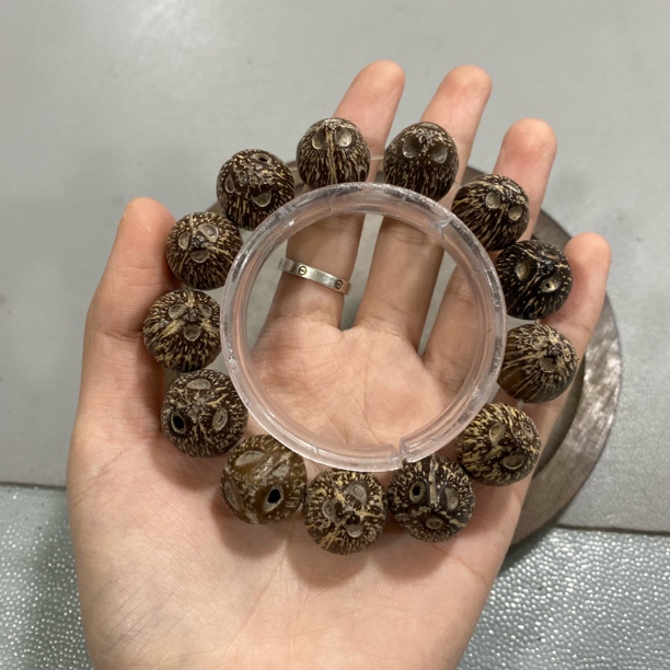 A818黑金帝王紫金鼠单圈手串
