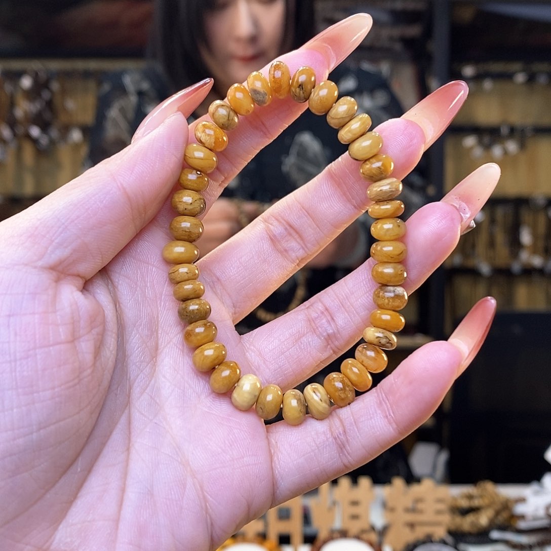 琥珀裸石未镶嵌妙*7m蜜蜡